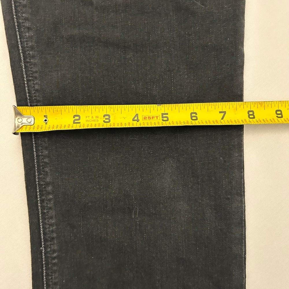 PAIGE Jeans Womens Size 32 Black High Rise Edgemont Skinny Stretch Zipper Accent - Picture 8 of 8